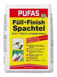 Шпаклевка гипсовая PUFAS Full+Finish Spachtel финишная 20кг 1-003007092