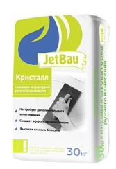 Штукатурка гипсовая JetBau Кристалл белая 30кг (ПОДДОН=50шт)