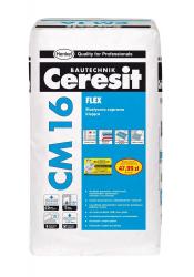 Клей для плитки Ceresit CM16 Flex водостойкий морозоустойчивый серый 25кг 1317215