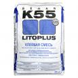 Клей для плитки Litokol LITOPLUS K55 для мозаики морозоустойчивый водостойкий белый 25кг