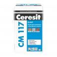 Клей для плитки Ceresit CM117 высокоэластичный атмосфероустойчивый серый 25кг 792213