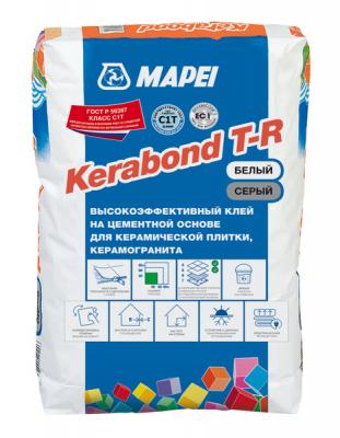 Клей для плитки Mapei KERABOND T-R термостойкий усиленный серый 25кг 001725