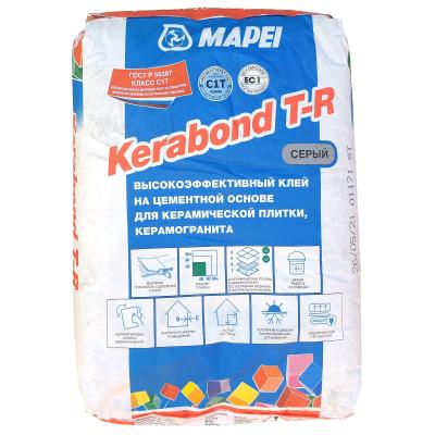 Клей для плитки Mapei KERABOND T-R термостойкий усиленный серый 25кг 001725